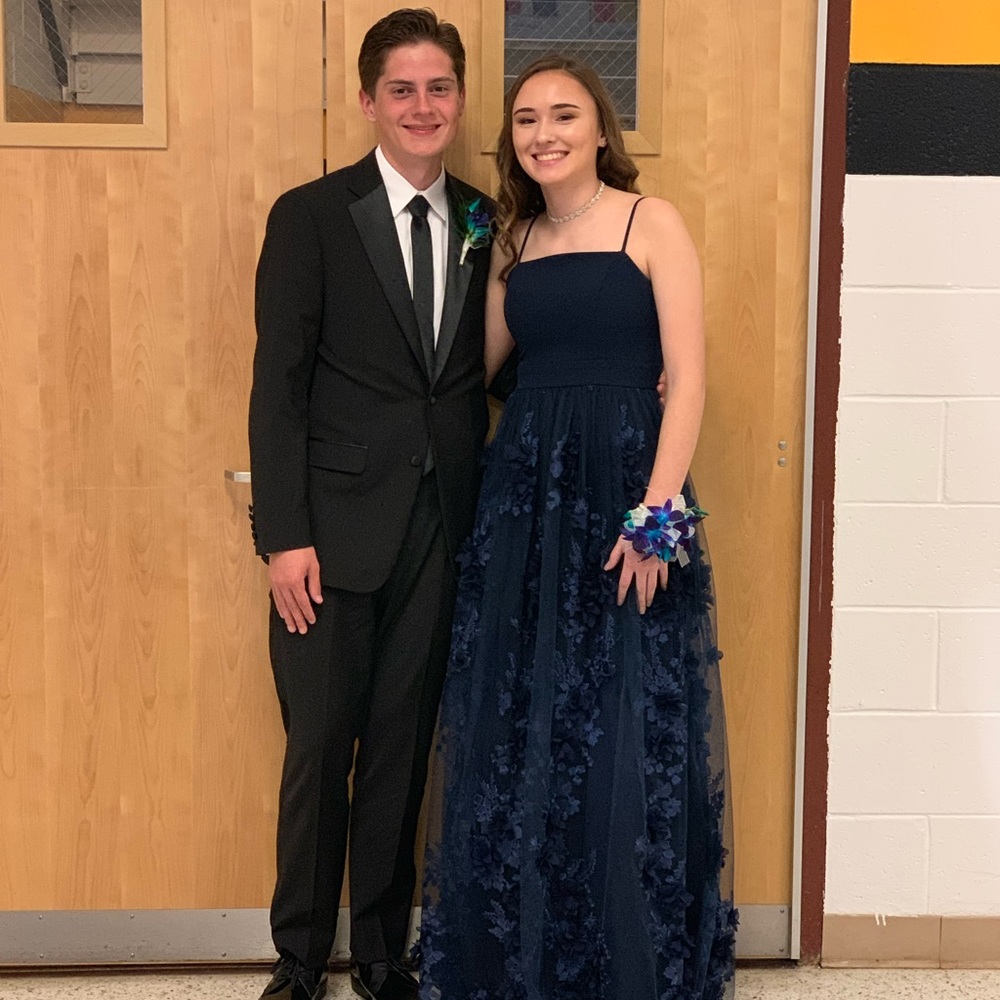 Navy Blue Prom Dress